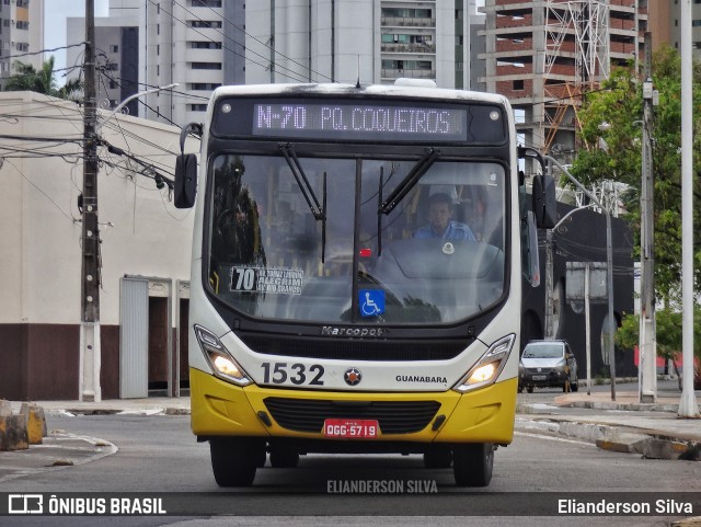 Transportes Guanabara 1532 na cidade de Natal, Rio Grande do Norte, Brasil, por Elianderson Silva. Número da foto: #10884848.