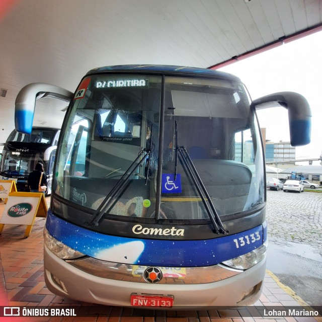 Viação Cometa 13133 na cidade de Registro, São Paulo, Brasil, por Lohan Mariano. ID da foto: 10885727.