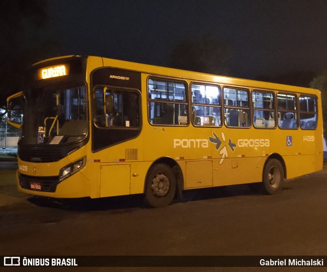 VCG - Viação Campos Gerais 1439 na cidade de Ponta Grossa, Paraná, Brasil, por Gabriel Michalski. ID da foto: 10885613.