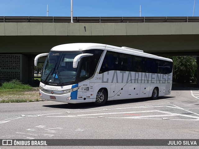 Auto Viação Catarinense 3448 na cidade de Florianópolis, Santa Catarina, Brasil, por JULIO SILVA. Número da foto: #10882757.