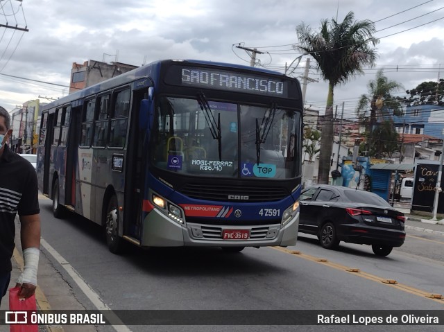 ATT - Alto Tietê Transportes 47.591 na cidade de Ferraz de Vasconcelos, São Paulo, Brasil, por Rafael Lopes de Oliveira. Número da foto: #10883634.