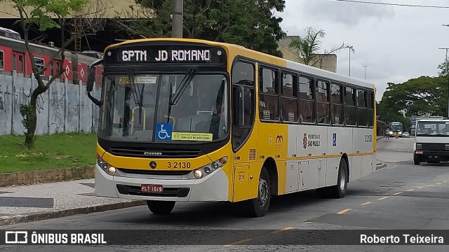 Viação Metrópole Paulista - Zona Leste 3 2130 na cidade de São Paulo, São Paulo, Brasil, por Roberto Teixeira. ID da foto: 10884966.