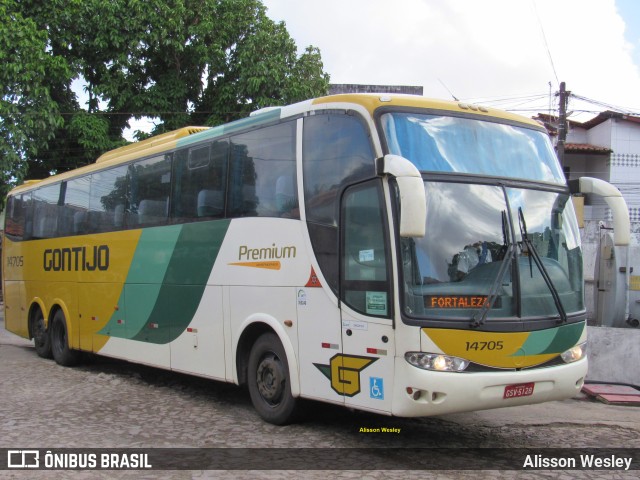 Empresa Gontijo de Transportes 14705 na cidade de Fortaleza, Ceará, Brasil, por Alisson Wesley. ID da foto: 10883840.