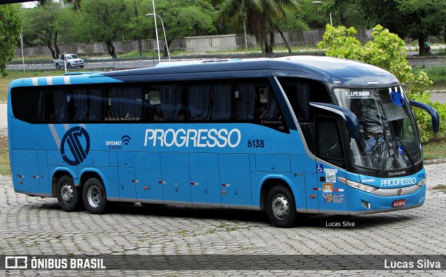 Auto Viação Progresso 6138 na cidade de João Pessoa, Paraíba, Brasil, por Lucas Silva. Número da foto: #10885978.
