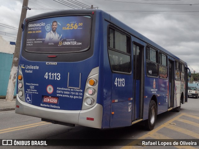 Radial Transporte Coletivo 41.113 na cidade de Ferraz de Vasconcelos, São Paulo, Brasil, por Rafael Lopes de Oliveira. ID da foto: 10885560.