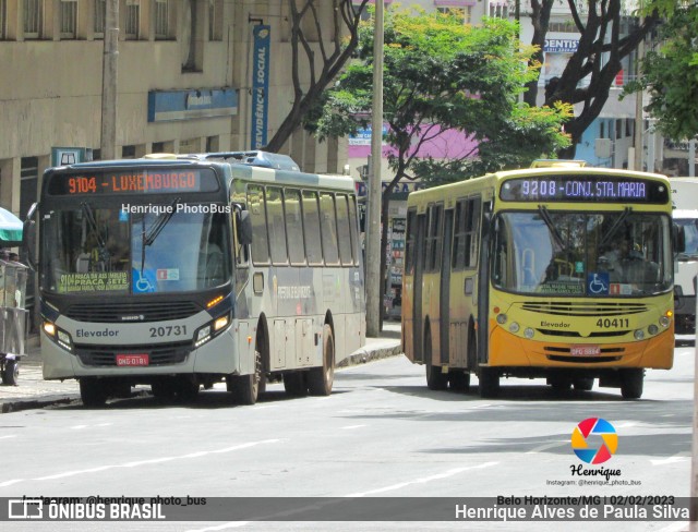 SM Transportes 20731 na cidade de Belo Horizonte, Minas Gerais, Brasil, por Henrique Alves de Paula Silva. Número da foto: #10885390.
