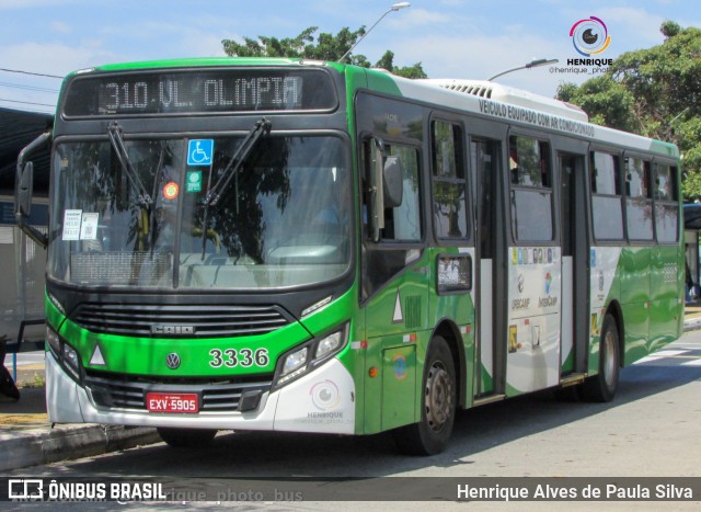 VB Transportes e Turismo 3336 na cidade de Campinas, São Paulo, Brasil, por Henrique Alves de Paula Silva. Número da foto: #10885524.