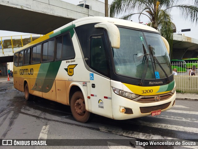 Empresa Gontijo de Transportes 3200 na cidade de Belo Horizonte, Minas Gerais, Brasil, por Tiago Wenceslau de Souza. ID da foto: 10883691.