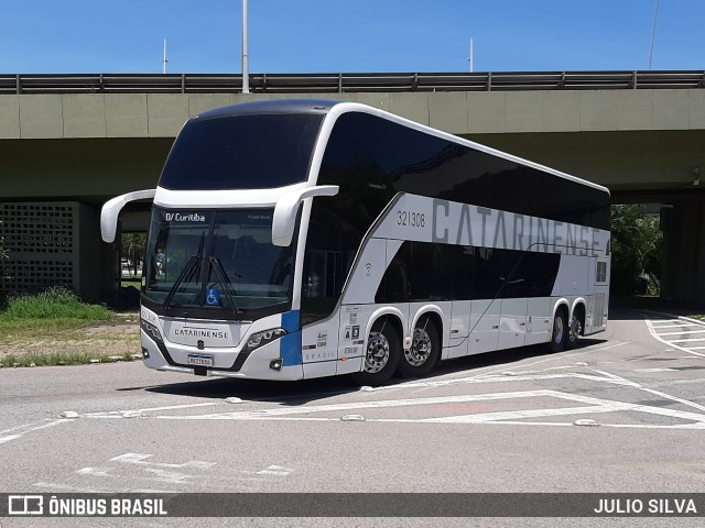 Auto Viação Catarinense 321308 na cidade de Florianópolis, Santa Catarina, Brasil, por JULIO SILVA. ID da foto: 10882847.