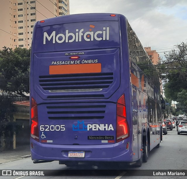 Empresa de Ônibus Nossa Senhora da Penha 62005 na cidade de São Caetano do Sul, São Paulo, Brasil, por Lohan Mariano. ID da foto: 10882972.