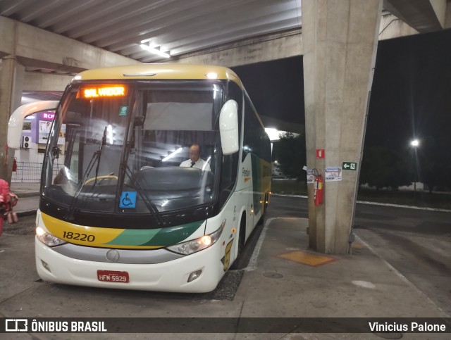 Empresa Gontijo de Transportes 18220 na cidade de Aracaju, Sergipe, Brasil, por Vinicius Palone. Número da foto: #10883281.