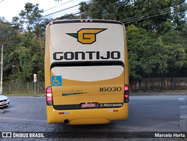 Empresa Gontijo de Transportes 16030 na cidade de Belo Horizonte, Minas Gerais, Brasil, por Marcelo Horta. ID da foto: 10835810.