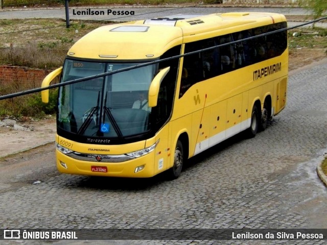 Viação Itapemirim 60091 na cidade de Caruaru, Pernambuco, Brasil, por Lenilson da Silva Pessoa. Número da foto: #10836740.