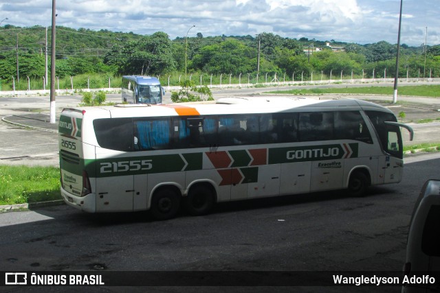 Empresa Gontijo de Transportes 21555 na cidade de Aracaju, Sergipe, Brasil, por Wangledyson Adolfo. Número da foto: #10837511.