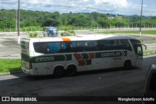 Empresa Gontijo de Transportes 21555 na cidade de Aracaju, Sergipe, Brasil, por Wangledyson Adolfo. ID da foto: 10837511.