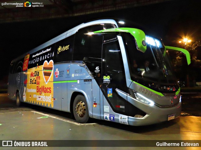 Viação Garcia 82219 na cidade de Londrina, Paraná, Brasil, por Guilherme Estevan. Número da foto: #10835153.