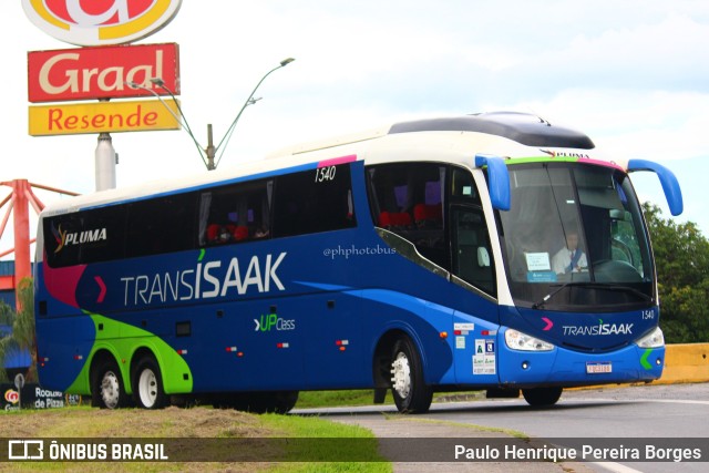 Trans Isaak Turismo 1540 na cidade de Resende, Rio de Janeiro, Brasil, por Paulo Henrique Pereira Borges. Número da foto: #10836841.