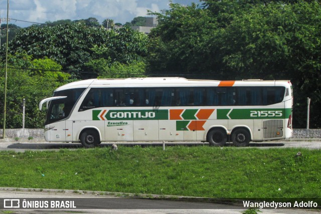 Empresa Gontijo de Transportes 21555 na cidade de Aracaju, Sergipe, Brasil, por Wangledyson Adolfo. ID da foto: 10837485.