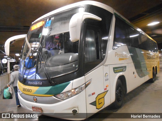 Empresa Gontijo de Transportes 18080 na cidade de Belo Horizonte, Minas Gerais, Brasil, por Hariel Bernades. ID da foto: 10889489.