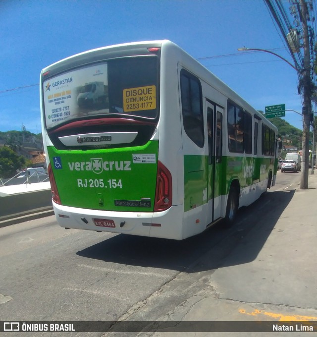 Viação Vera Cruz RJ 205.154 na cidade de Duque de Caxias, Rio de Janeiro, Brasil, por Natan Lima. Número da foto: #10887236.