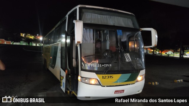 Empresa Gontijo de Transportes 12315 na cidade de Milagres, Bahia, Brasil, por Rafael Miranda dos Santos Lopes. Número da foto: #10888997.