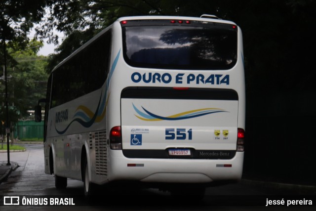 Viação Ouro e Prata 551 na cidade de São Paulo, São Paulo, Brasil, por jessé pereira. ID da foto: 10888873.