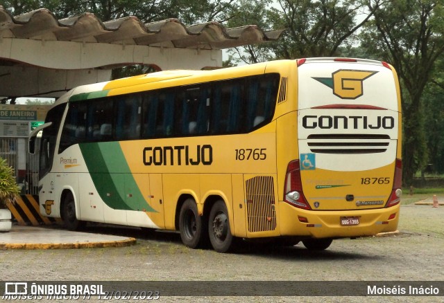 Empresa Gontijo de Transportes 18765 na cidade de Cubatão, São Paulo, Brasil, por Moiséis Inácio. ID da foto: 10886181.