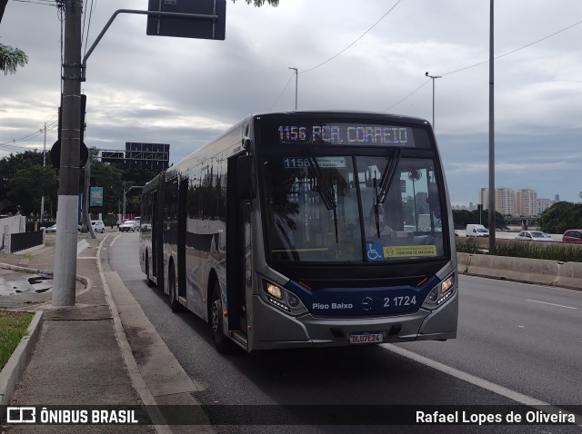 Sambaíba Transportes Urbanos 2 1724 na cidade de São Paulo, São Paulo, Brasil, por Rafael Lopes de Oliveira. Número da foto: #10888013.