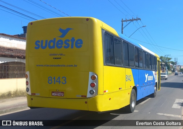 Viação Sudeste 8143 na cidade de Piúma, Espírito Santo, Brasil, por Everton Costa Goltara. Número da foto: #10887874.
