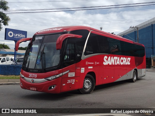 Viação Santa Cruz 26319 na cidade de São Paulo, São Paulo, Brasil, por Rafael Lopes de Oliveira. ID da foto: 10888073.