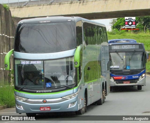 Viação Garcia 8703 na cidade de Campinas, São Paulo, Brasil, por Danilo Augusto. Número da foto: #10887712.