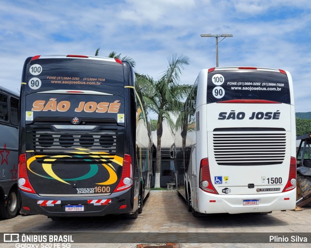 Expresso São José 1600 na cidade de Imbituba, Santa Catarina, Brasil, por Plinio Silva. ID da foto: 10886245.