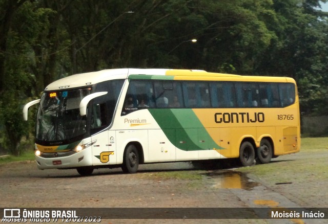 Empresa Gontijo de Transportes 18765 na cidade de Cubatão, São Paulo, Brasil, por Moiséis Inácio. ID da foto: 10886182.