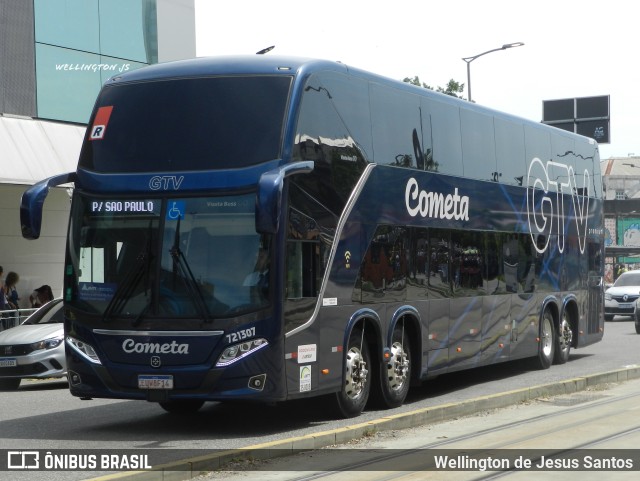 Viação Cometa 721307 na cidade de Rio de Janeiro, Rio de Janeiro, Brasil, por Wellington de Jesus Santos. ID da foto: 10887471.