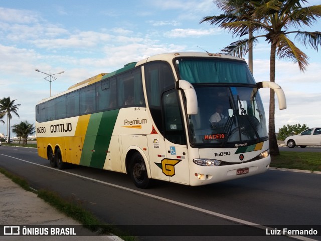 Empresa Gontijo de Transportes 16030 na cidade de Maceió, Alagoas, Brasil, por Luiz Fernando. ID da foto: 10887044.