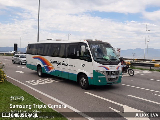 Crimago Bus 225 na cidade de Florianópolis, Santa Catarina, Brasil, por JULIO SILVA. ID da foto: 10888670.