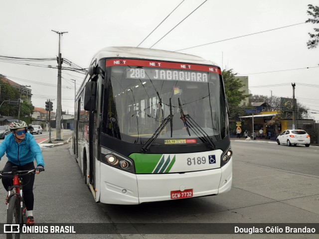 Next Mobilidade - ABC Sistema de Transporte 8189 na cidade de São Paulo, São Paulo, Brasil, por Douglas Célio Brandao. ID da foto: 10887600.