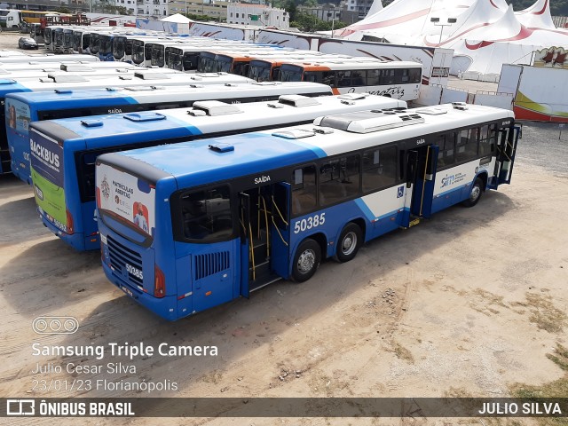 Transol Transportes Coletivos 50385 na cidade de Florianópolis, Santa Catarina, Brasil, por JULIO SILVA. Número da foto: #10889052.