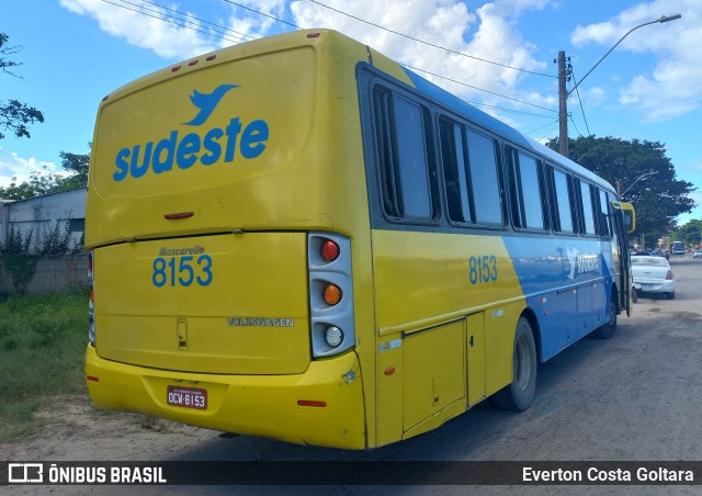 Viação Sudeste 8153 na cidade de Piúma, Espírito Santo, Brasil, por Everton Costa Goltara. ID da foto: 10887904.