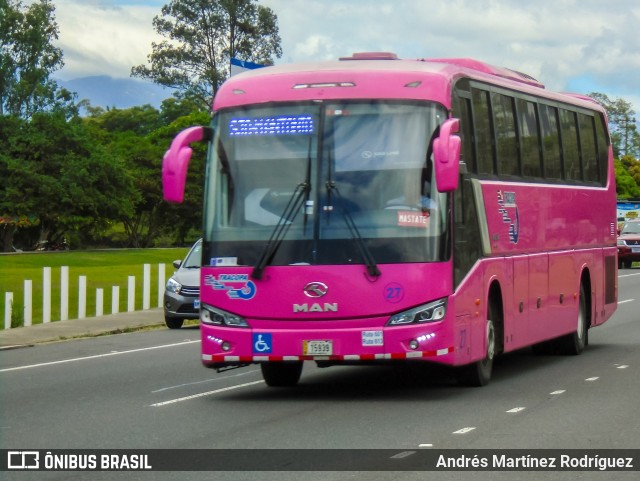 TRACOPA - Transportes Costarricenses Panameños 27 na cidade de Mata Redonda, San José, San José, Costa Rica, por Andrés Martínez Rodríguez. Número da foto: #10893178.