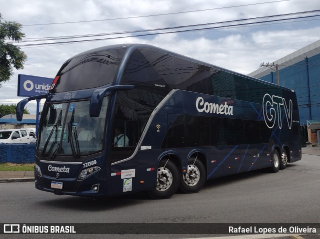 Viação Cometa 721309 na cidade de São Paulo, São Paulo, Brasil, por Rafael Lopes de Oliveira. ID da foto: 10890716.