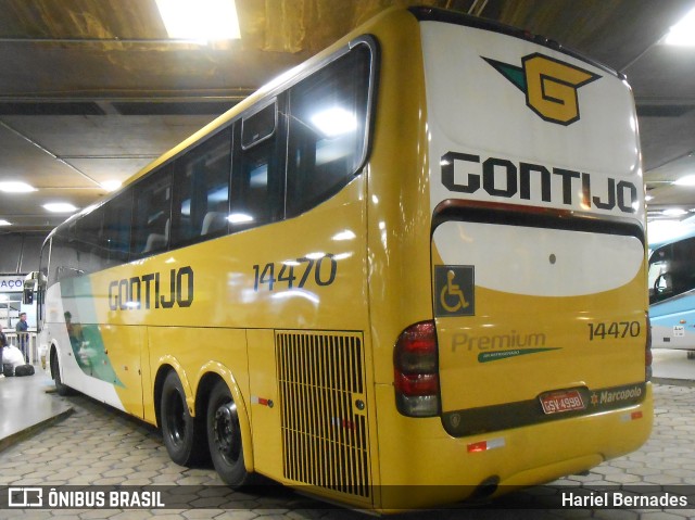 Empresa Gontijo de Transportes 14470 na cidade de Belo Horizonte, Minas Gerais, Brasil, por Hariel Bernades. Número da foto: #10891928.