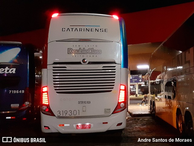 Auto Viação Catarinense 319301 na cidade de Registro, São Paulo, Brasil, por Andre Santos de Moraes. ID da foto: 10890255.