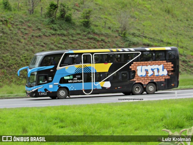 UTIL - União Transporte Interestadual de Luxo 13902 na cidade de Juiz de Fora, Minas Gerais, Brasil, por Luiz Krolman. ID da foto: 10891706.