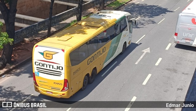 Empresa Gontijo de Transportes 19155 na cidade de Belo Horizonte, Minas Gerais, Brasil, por Edmar Junio. ID da foto: 10893079.