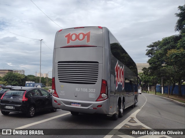 Auto Viação 1001 RJ 108.302 na cidade de São Paulo, São Paulo, Brasil, por Rafael Lopes de Oliveira. ID da foto: 10890640.