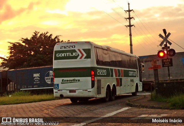 Empresa Gontijo de Transportes 21220 na cidade de Cubatão, São Paulo, Brasil, por Moiséis Inácio. ID da foto: 10892563.