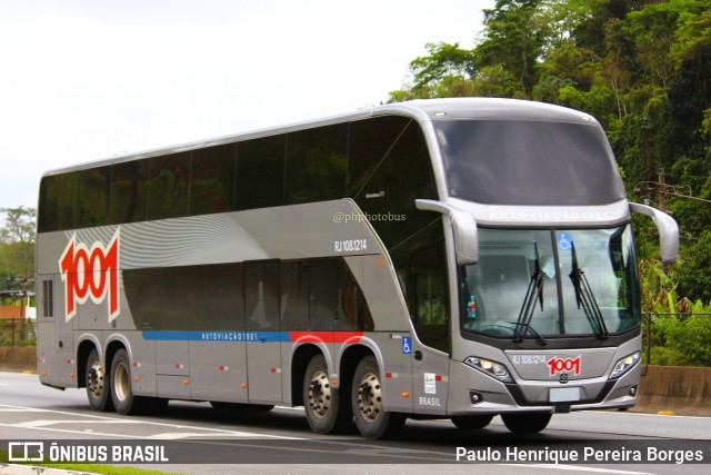 Auto Viação 1001 RJ 108.1214 na cidade de Piraí, Rio de Janeiro, Brasil, por Paulo Henrique Pereira Borges. Número da foto: #10892617.