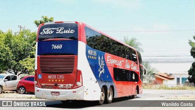 Expresso São Luiz 7660 na cidade de Cuiabá, Mato Grosso, Brasil, por Wanildo Costa. ID da foto: 10891798.