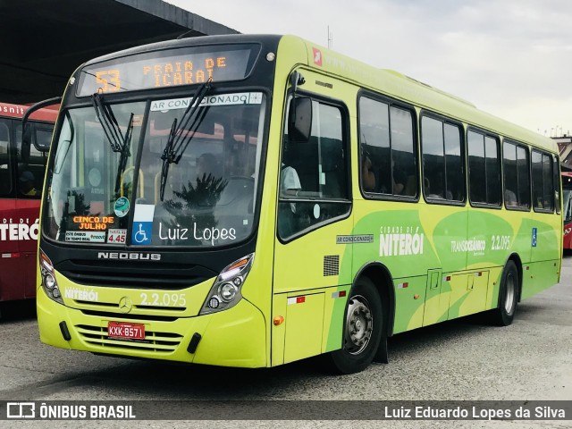 Santo Antônio Transportes Niterói 2.2.095 na cidade de Niterói, Rio de Janeiro, Brasil, por Luiz Eduardo Lopes da Silva. Número da foto: #10890145.